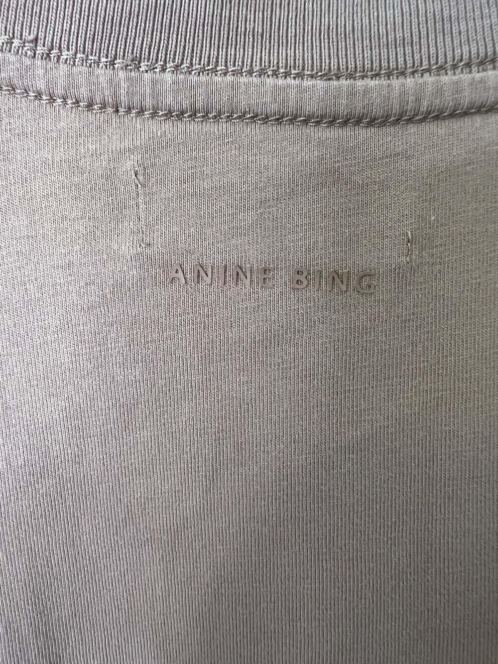 Anine Bing Caden Tee Sport '12' League Embroidered Oversized T-Shirt - Picture 6 of 9